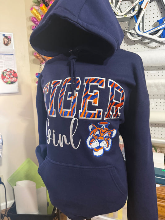 TIGER GIRL Embroidered Hoodie